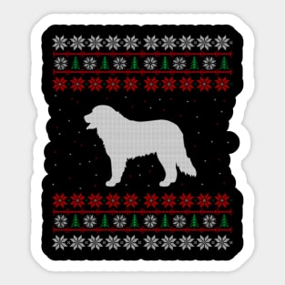 Bernese Mountain Dog Ugly Christmas Sweater Gift Sticker